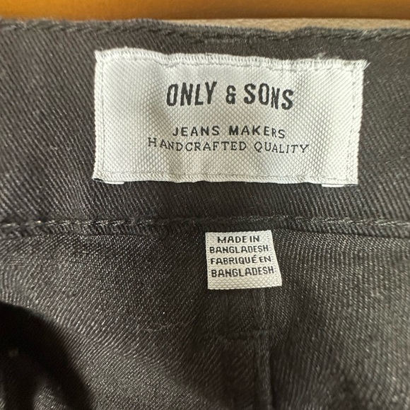 ONLY & SONS slim black jeans size 36 - Picture 3 of 4